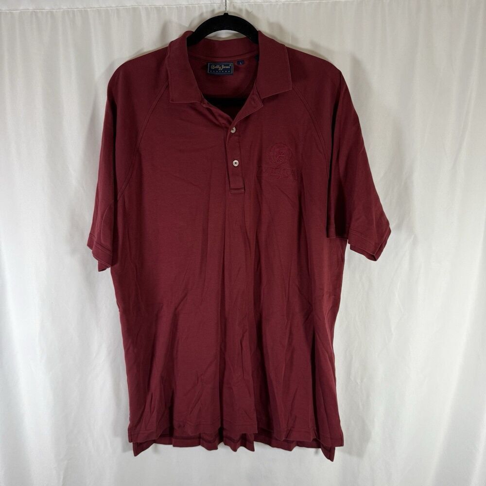 Loch Lloyd Country Club Bobby Jones Polo Mens Large Red Short Sleeve 100% Cotton